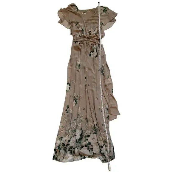 Show Me Your Mumu Floral Maxi Dress Women's Medium Chiffon Coquette Cottagecore - Picture 9 of 16